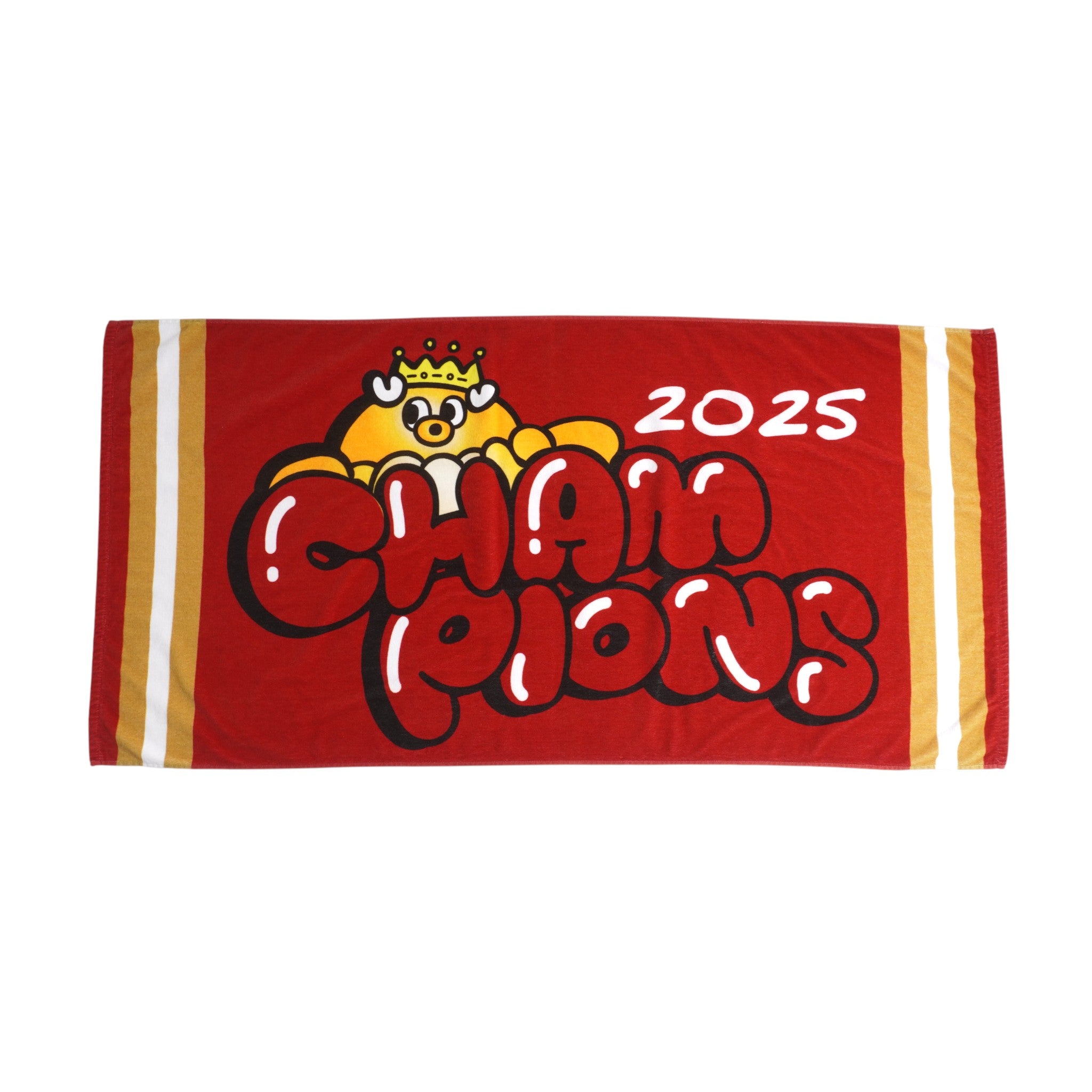 鹿島アントラーズナイキバスタオル 25J1リーグ優勝記念バスタオル（黄金のしかたこCrown）【予約