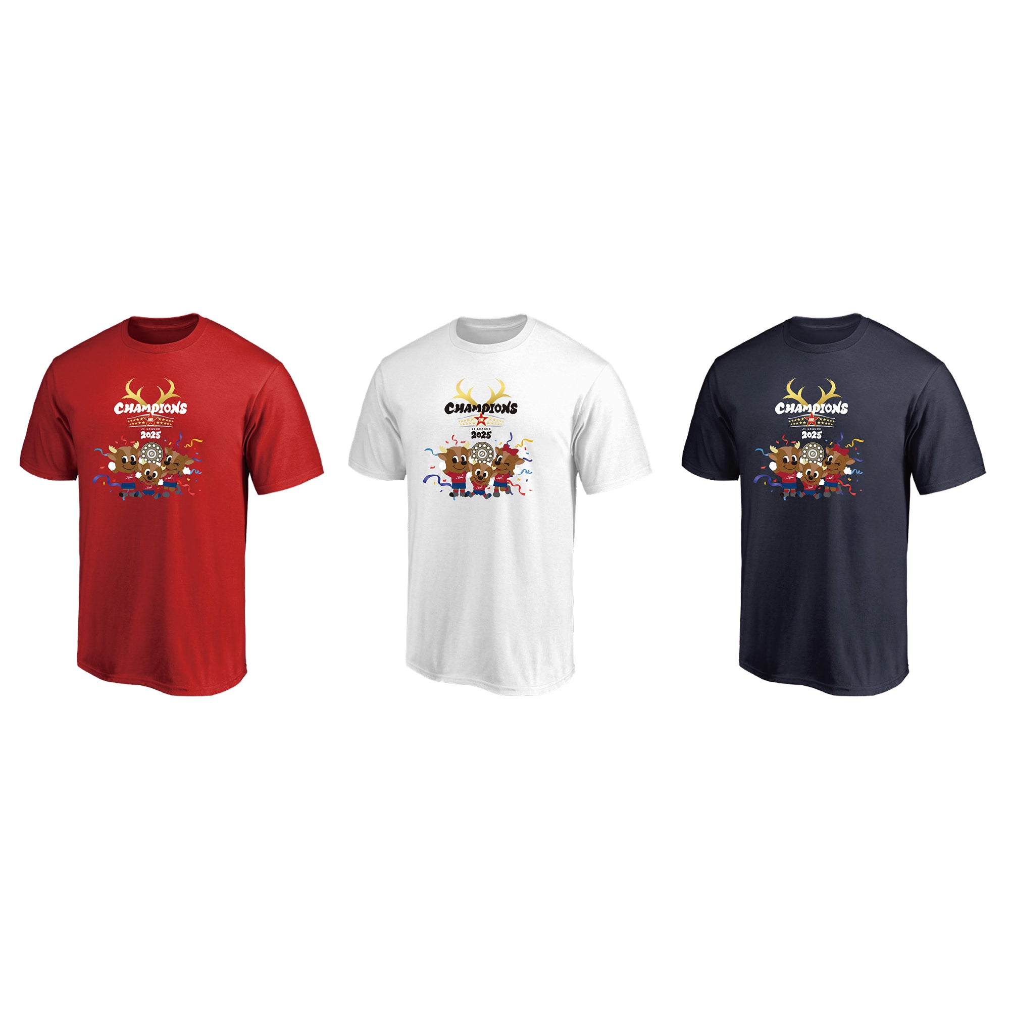25J1リーグ優勝記念Tシャツ（マスコット）全3色【予約】 – 鹿島