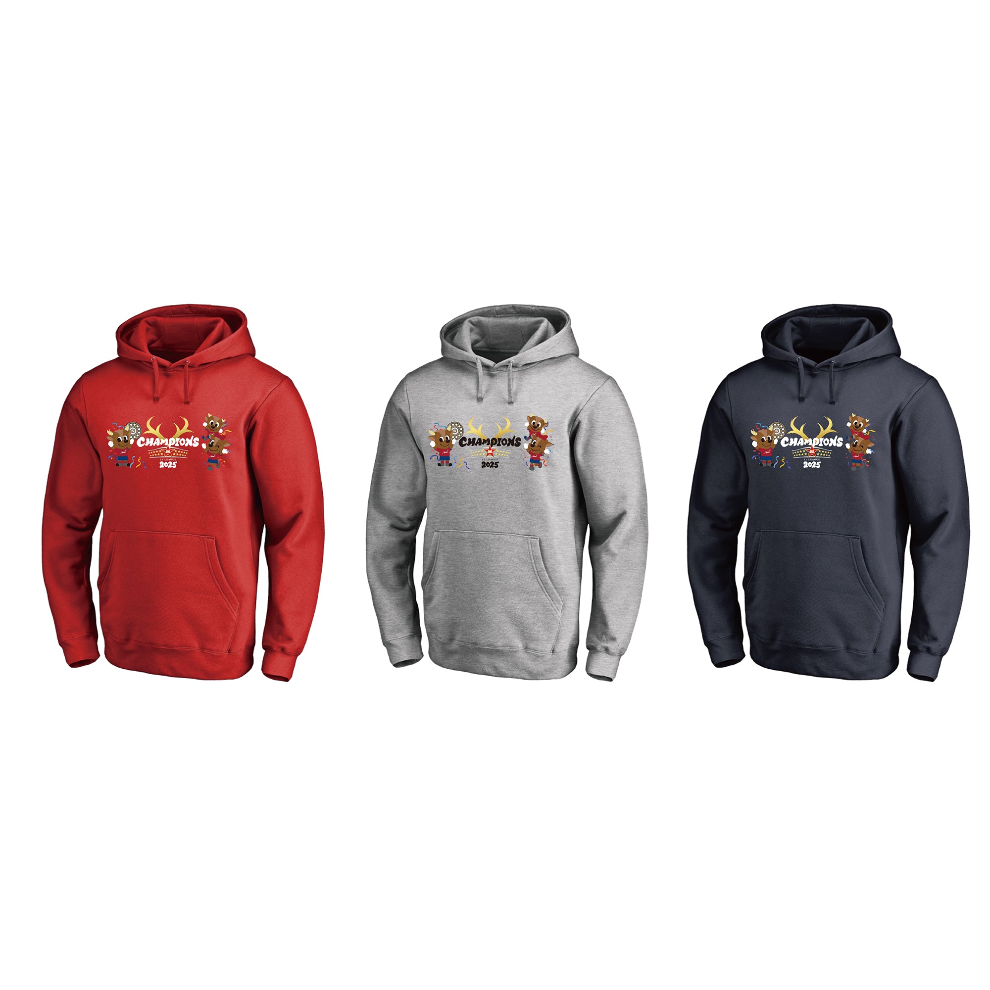 25J1リーグ優勝記念フーディー（マスコット）全3色【予約】 – 鹿島