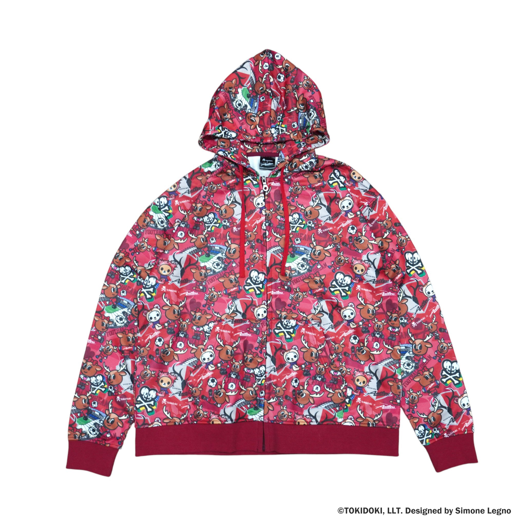 鹿島アントラーズ　限定モデル　パーカー　M 新品 tokidoki × Antlers 総柄スウェットフルジップパーカー – 鹿島