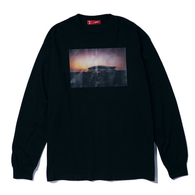 【受付終了】RK L/S TEE "Dawn at the stadium"（BLACK）