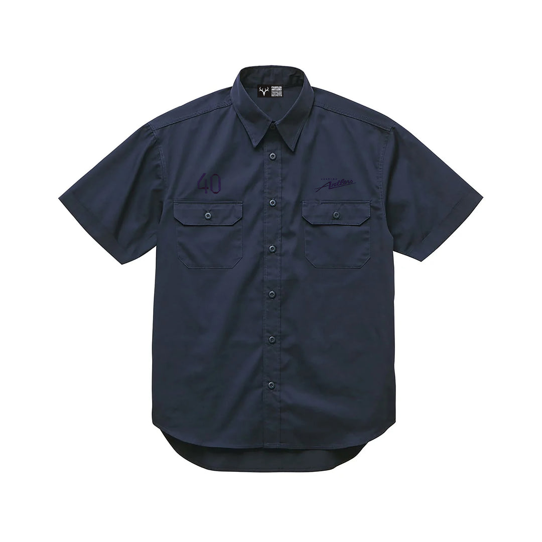 刺繍するアントラーズワークシャツ（ロゴ・ナンバー）【予約】 – 鹿島