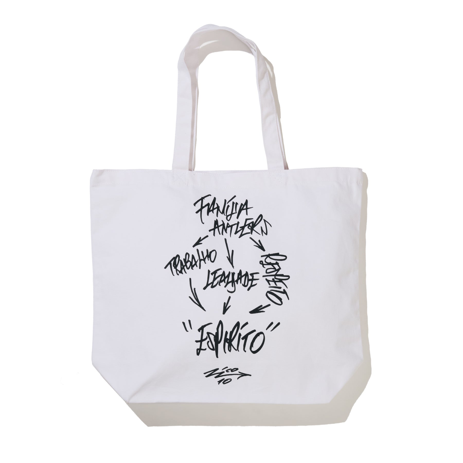 YOICHIROUCHIDA ZICO SAYING TOTE（WHITE）