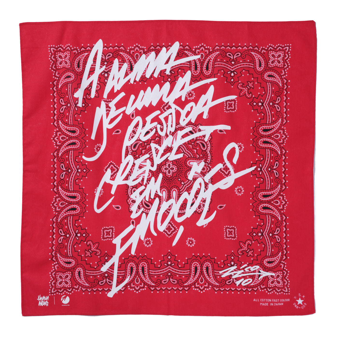 YOICHIROUCHIDA  ZICO SAYING BANDANA A（D.RED）
