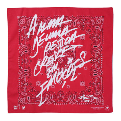 YOICHIROUCHIDA  ZICO SAYING BANDANA A（D.RED）