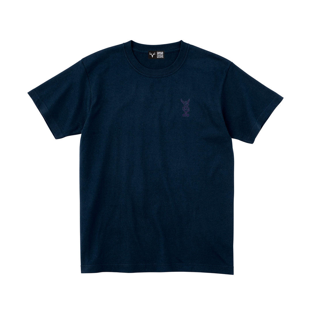 a machine ネイビー 刺繍ロゴ Tシャツ 刺繍するアントラーズTシャツ（マスコット）【予約】 – 鹿島