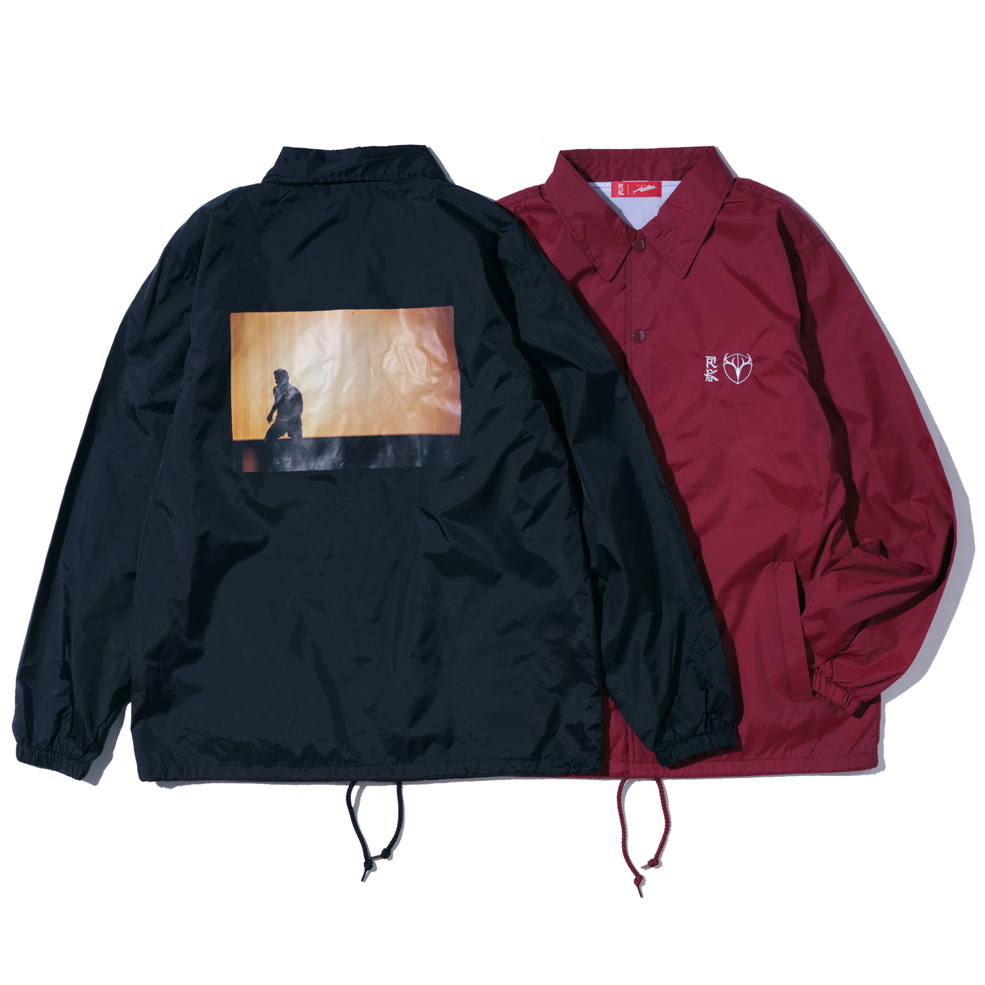 【受付終了】RK COACH JACKET "Zico, Statue of the legend"（BUNGUNDY）
