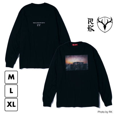 【受付終了】RK L/S TEE "Dawn at the stadium"（BLACK）
