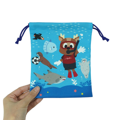 アクアワールド大洗×鹿島アントラーズ 巾着