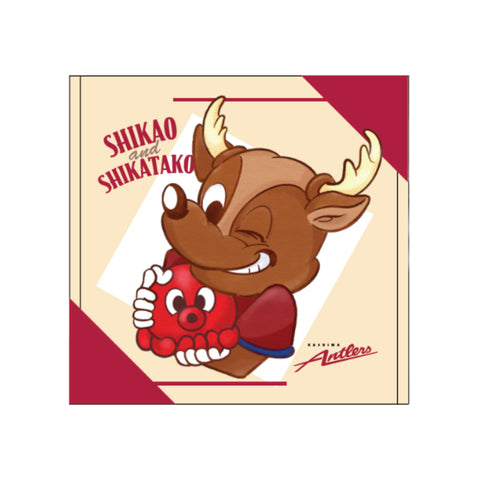 鹿島アントラーズ キャラクターグッズ　しかお　しかこ しかたこハンドタオル（しかお×しかたこ） – 鹿島アントラーズFC