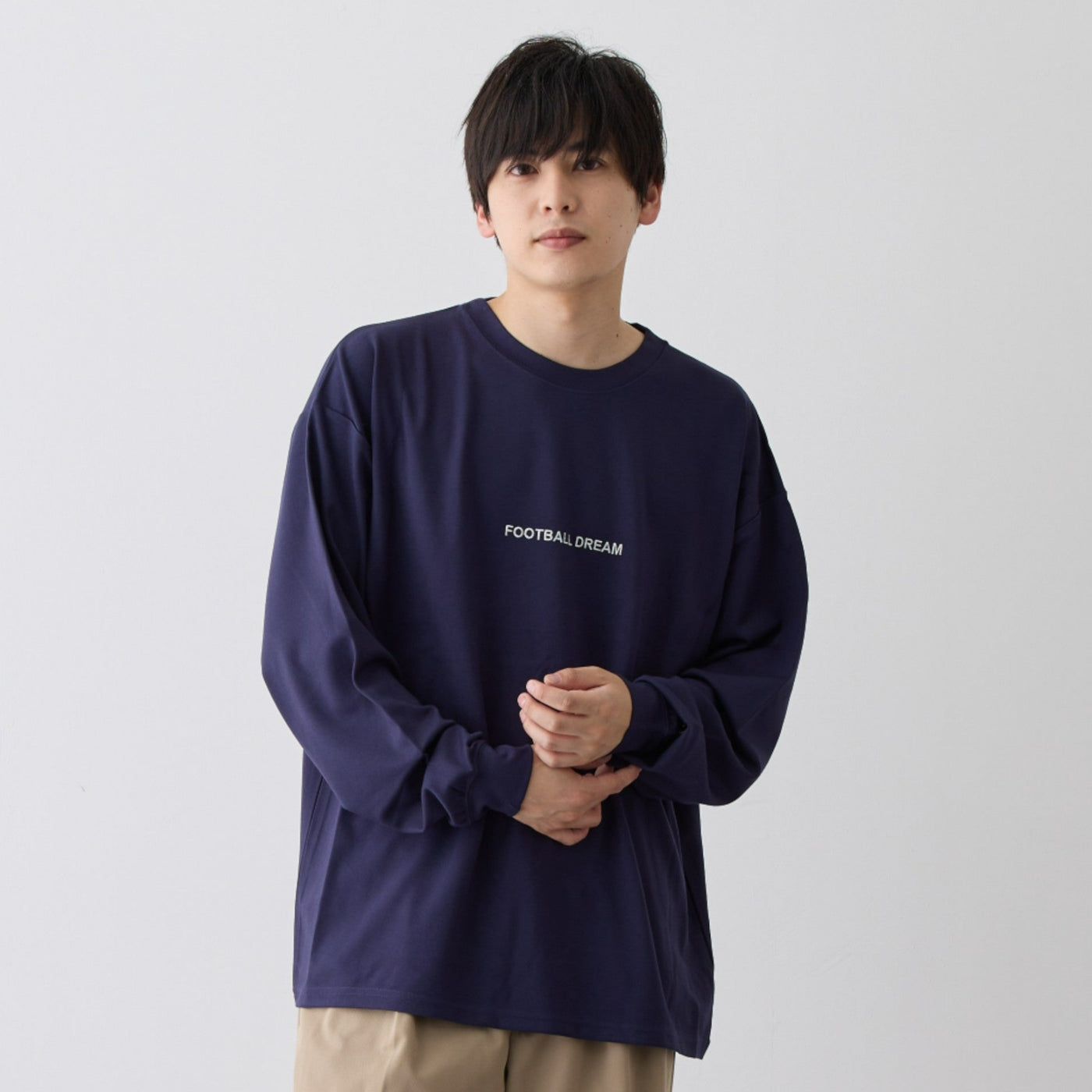 F.D. FOOTBALLDREAM PONTI LS TEE（NAVY）