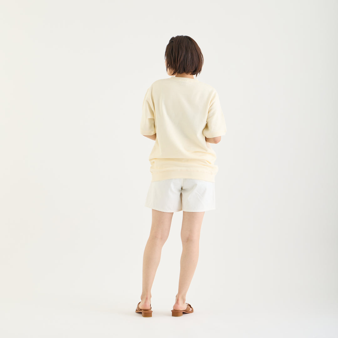 tsuno heart ショートスリーブスウェット(NATURAL) – 鹿島 tsuno heart ショートスリーブスウェット(NATURAL) – 鹿島