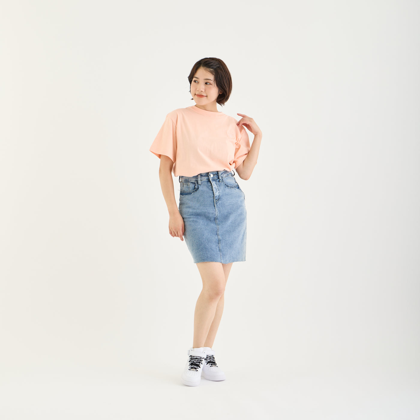 "tsuno" heart　Tシャツ（APRICOT）