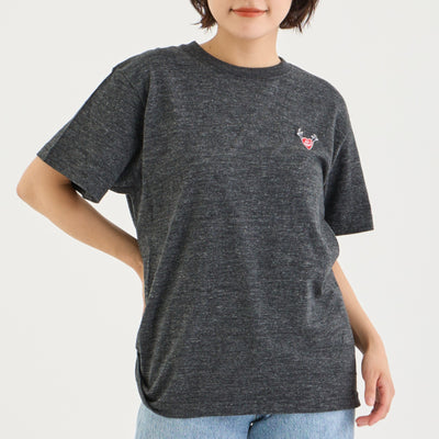 tsuno heart　Tシャツ（HAZY BLACK）