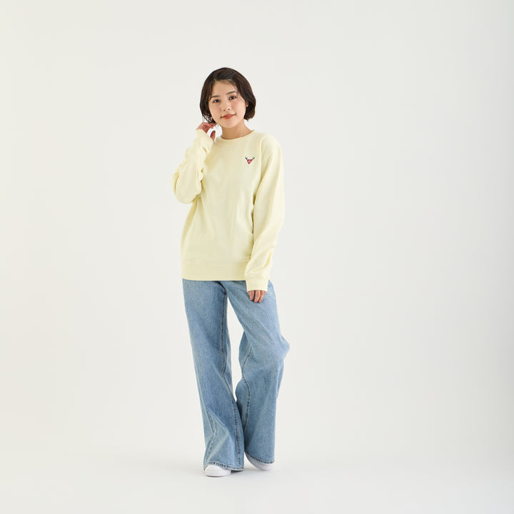 tsuno heart クルーネックスウェット（FROST YELLOW） – 鹿島