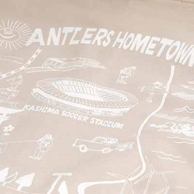 RYUAMBE×KASHIMA ANTLERS ジップパーカー（SAND）