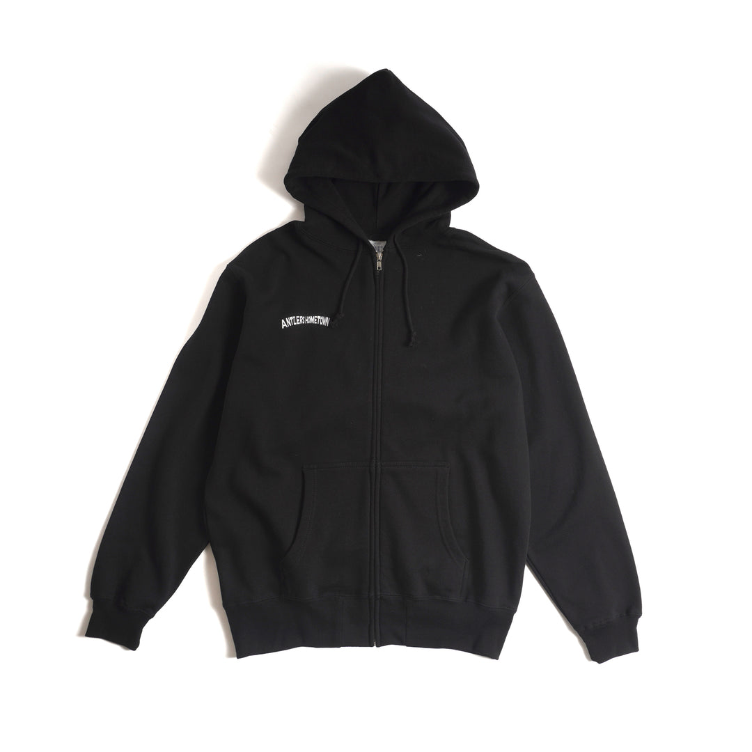 RYUAMBE×KASHIMA ANTLERS ジップパーカー（BLACK） – 鹿島