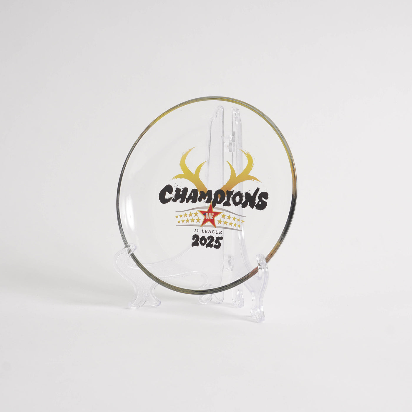 25Ｊ１リーグ優勝記念ガラスプレート＋スタンド付き【予約】
