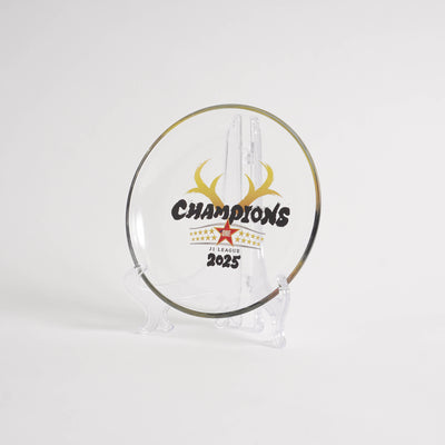 25Ｊ１リーグ優勝記念ガラスプレート＋スタンド付き【予約】