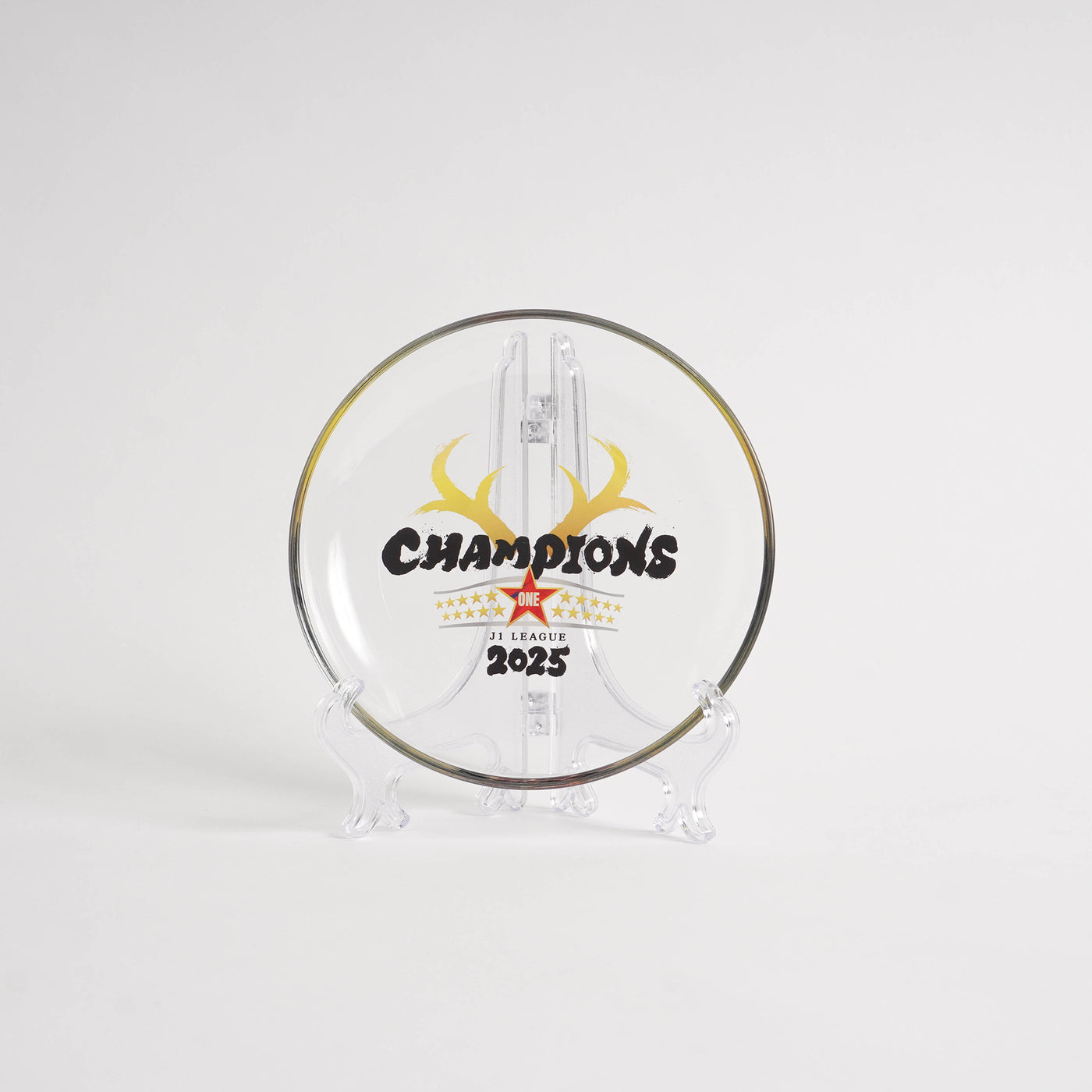 25Ｊ１リーグ優勝記念ガラスプレート＋スタンド付き【予約】