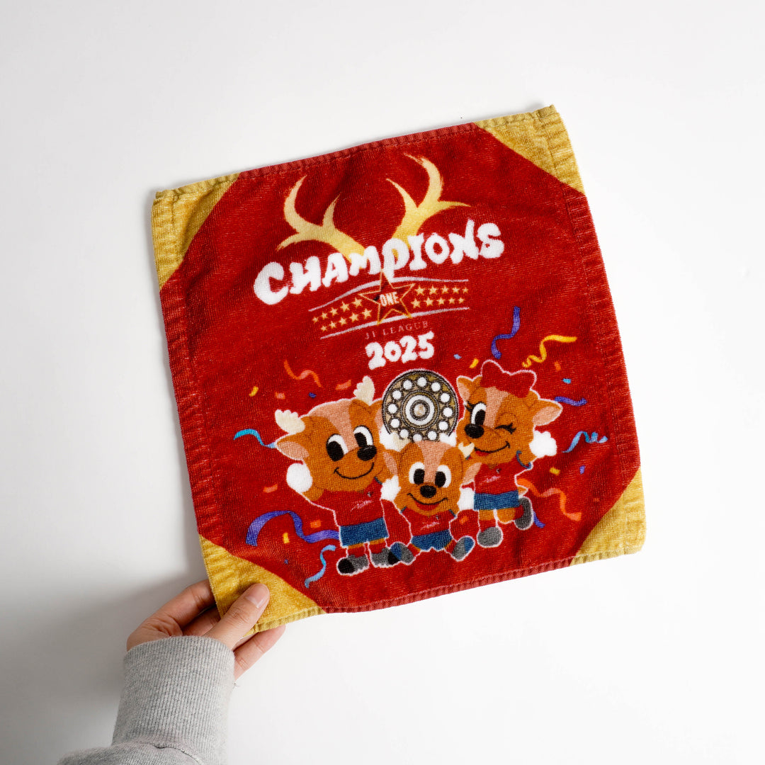 25J1リーグ優勝記念ハンドタオル（優勝記念ロゴ/マスコット）2枚
