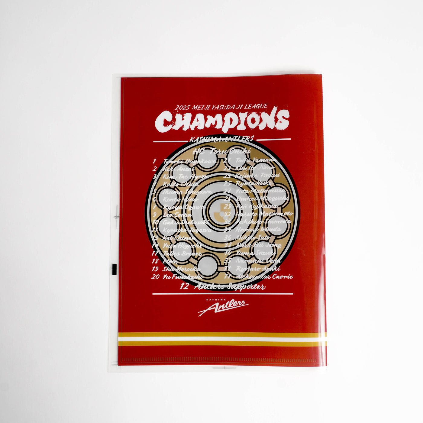 25Ｊ１リーグ優勝記念A4クリアファイル（2枚セット）【予約】
