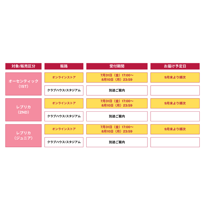 26/27NIKEオーセンティックユニフォーム（1st）番号なし【予約
