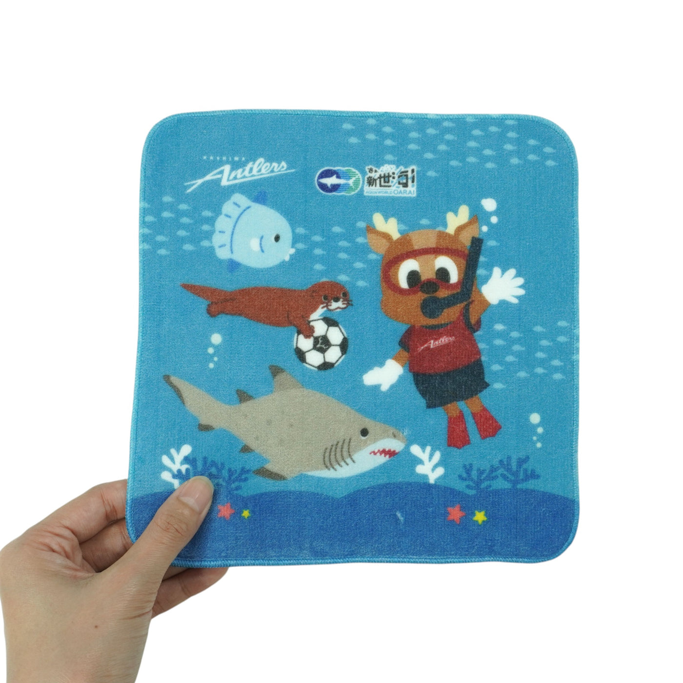 アクアワールド大洗×鹿島アントラーズ ミニタオル