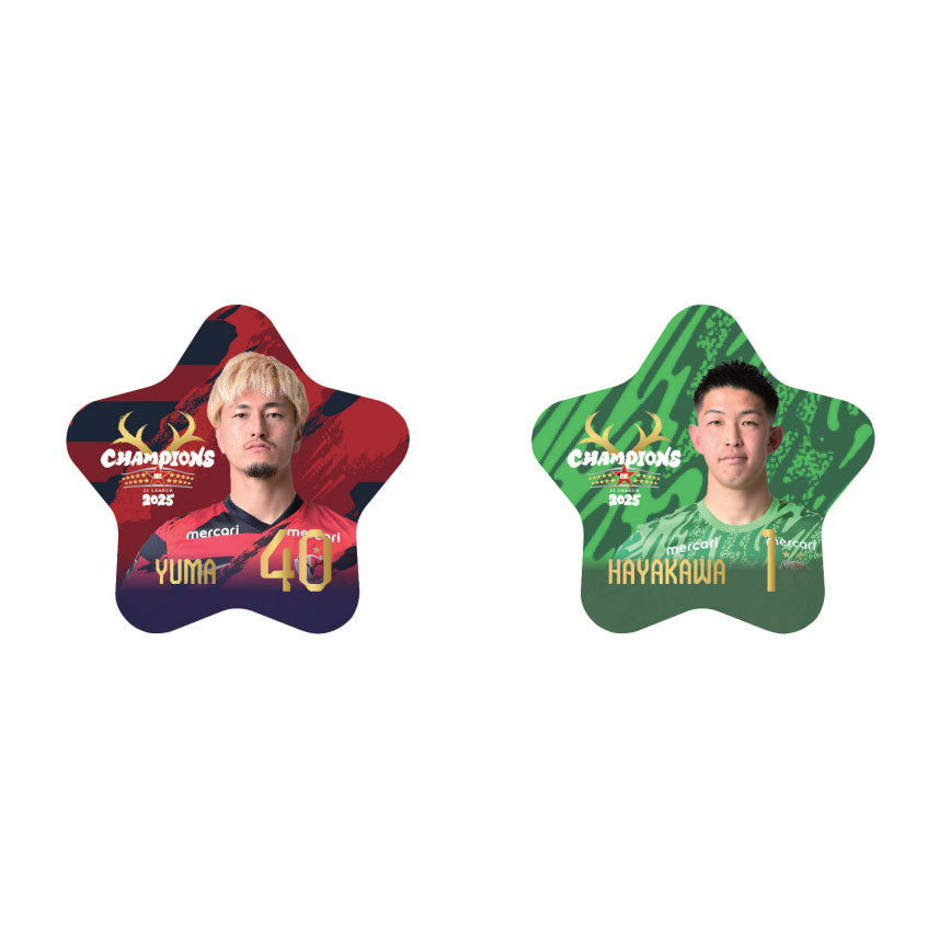 【ブラインド】25Ｊ１リーグ優勝記念星型缶バッジ【予約】