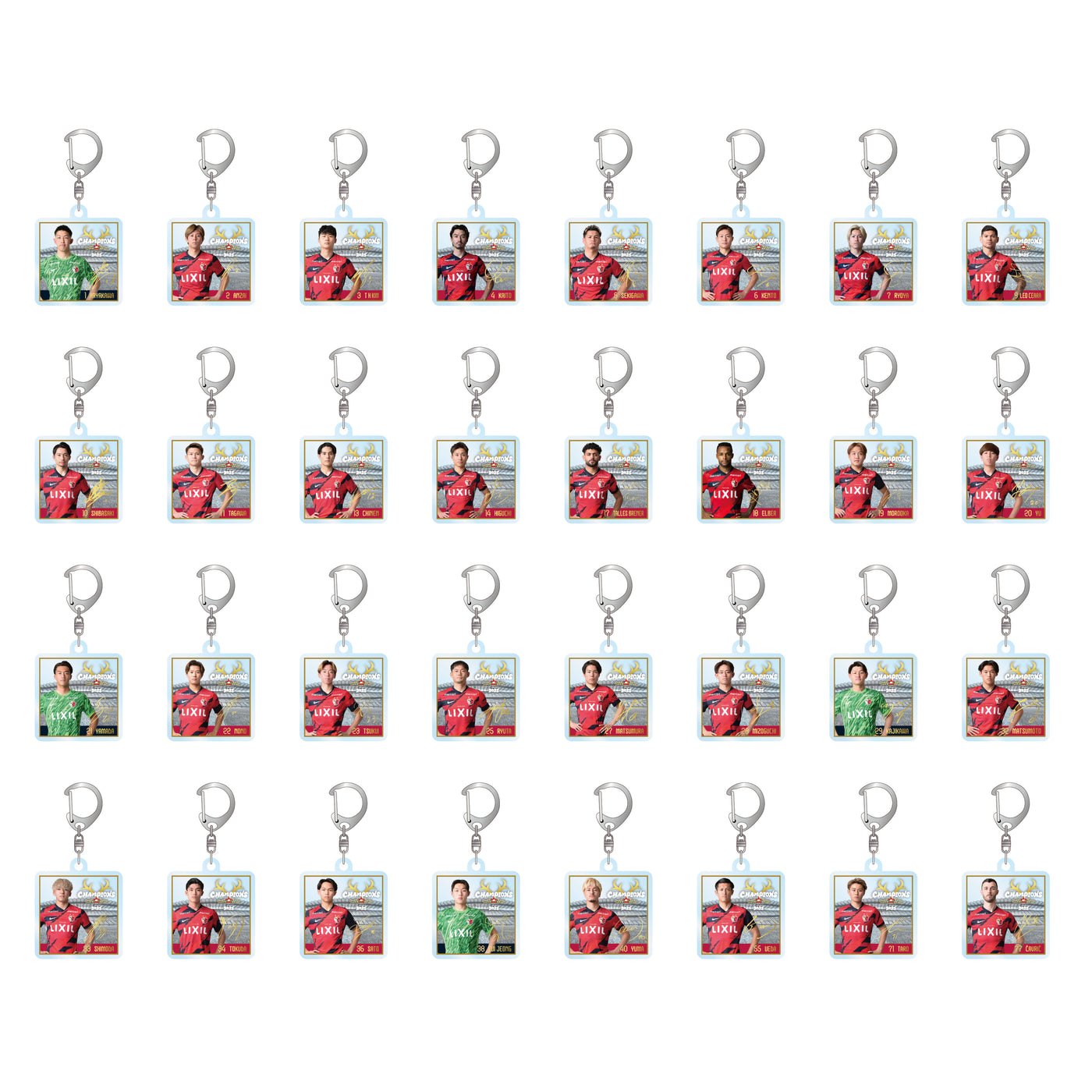 【ブラインド】25Ｊ１リーグ優勝記念アクリルミニ色紙キーホルダー【予約】