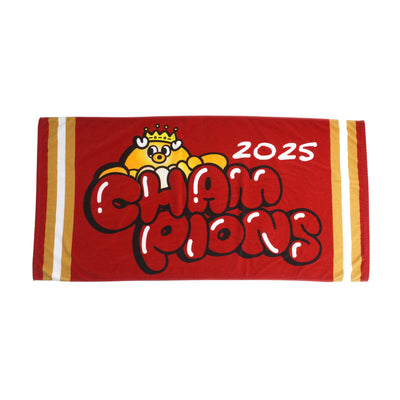 25Ｊ１リーグ優勝記念バスタオル（黄金のしかたこCrown）【予約】
