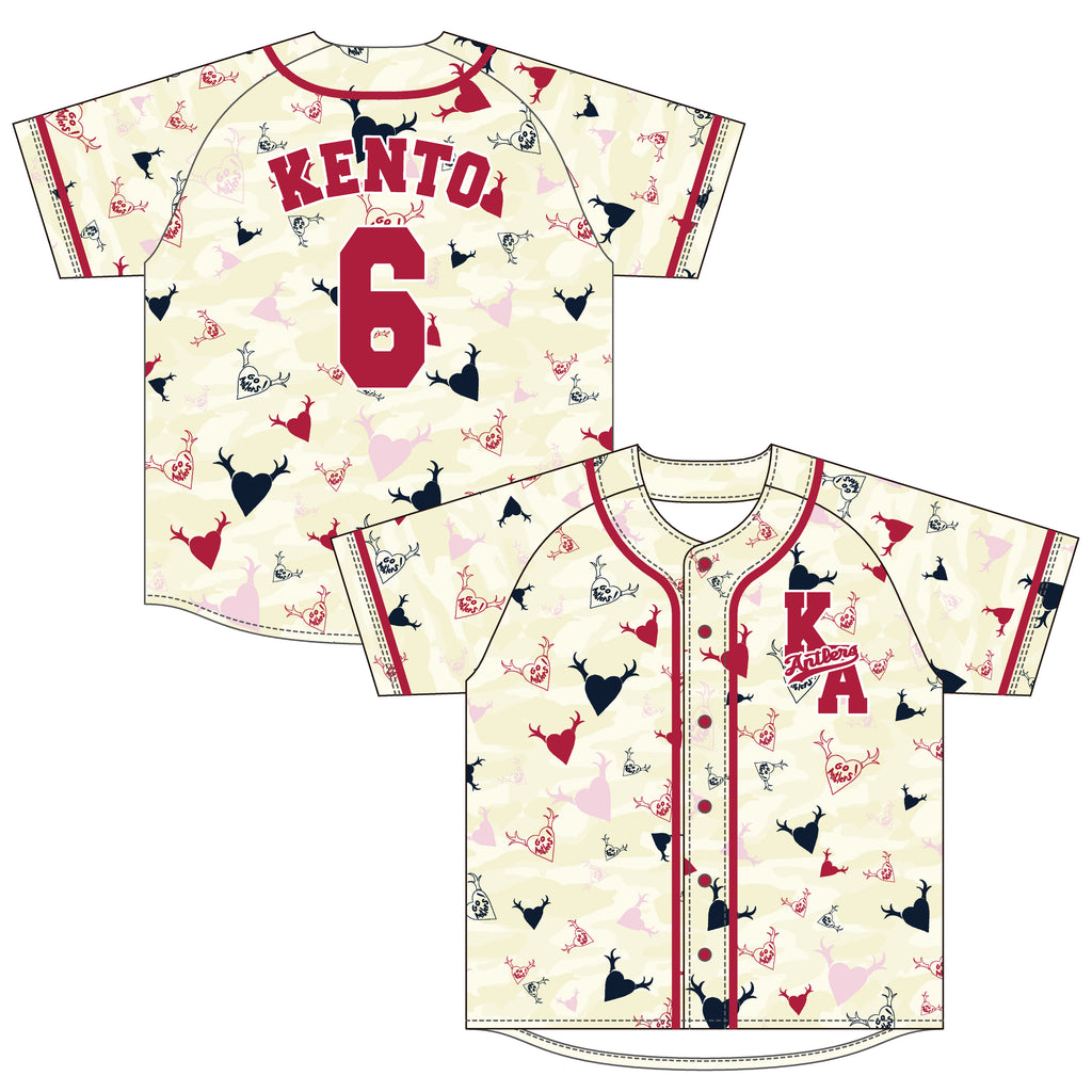 しーず tsuno heart ベースボールシャツ（6三竿） – 鹿島アントラーズFC