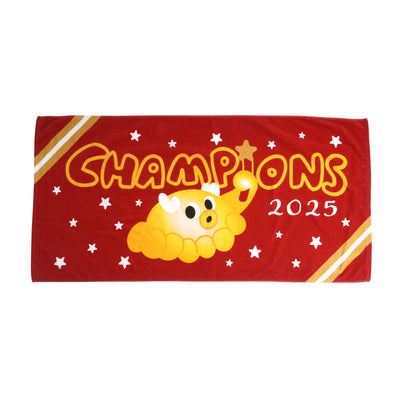 25Ｊ１リーグ優勝記念バスタオル（黄金のしかたこChampions）【予約】