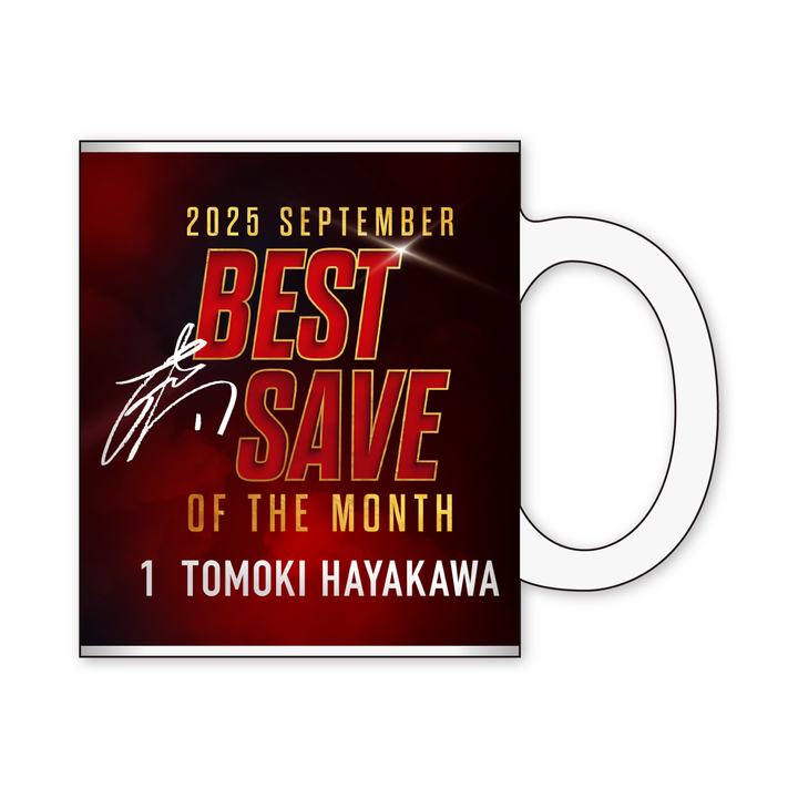 早川選手9月度ベストセーブ賞受賞記念 マグカップ【受注