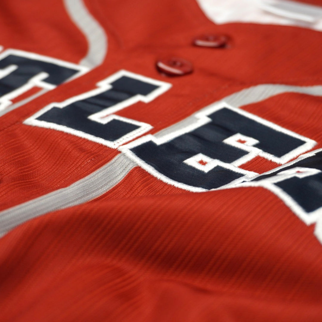 鈴木優磨ラグランベースボールシャツ（レッド×ネイビー） 鈴木優磨ラグランベースボールシャツ（レッド×ネイビー） 鈴木優