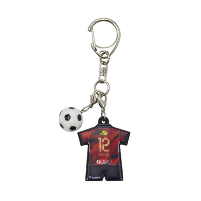 【#鹿島国立】【ブラインド】25プレイヤーズ特別加工ユニフォームラバーキーホルダー（全30種）ゴールド