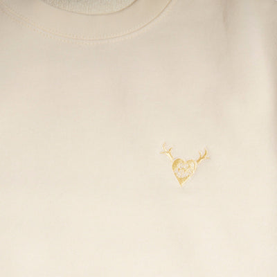 tsuno heart　ショートスリーブスウェット（NATURAL）