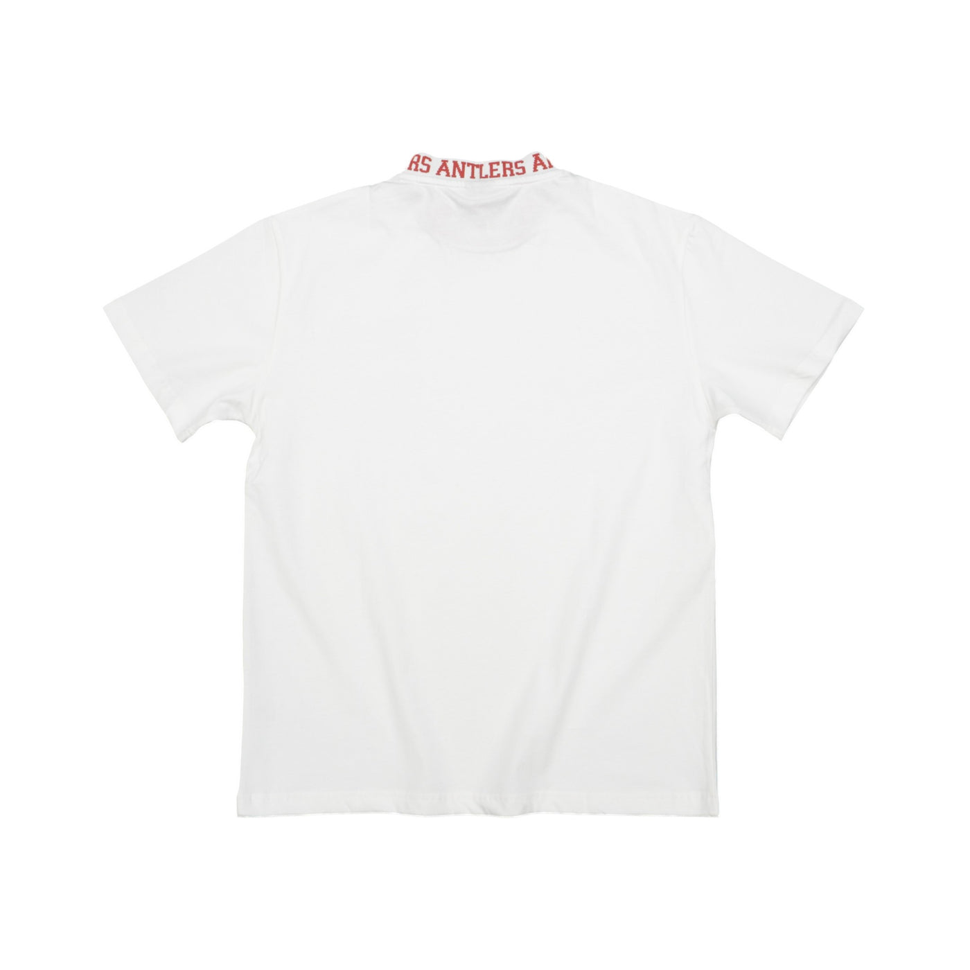 ジャガードネックTシャツ（エンブレム）ホワイト
