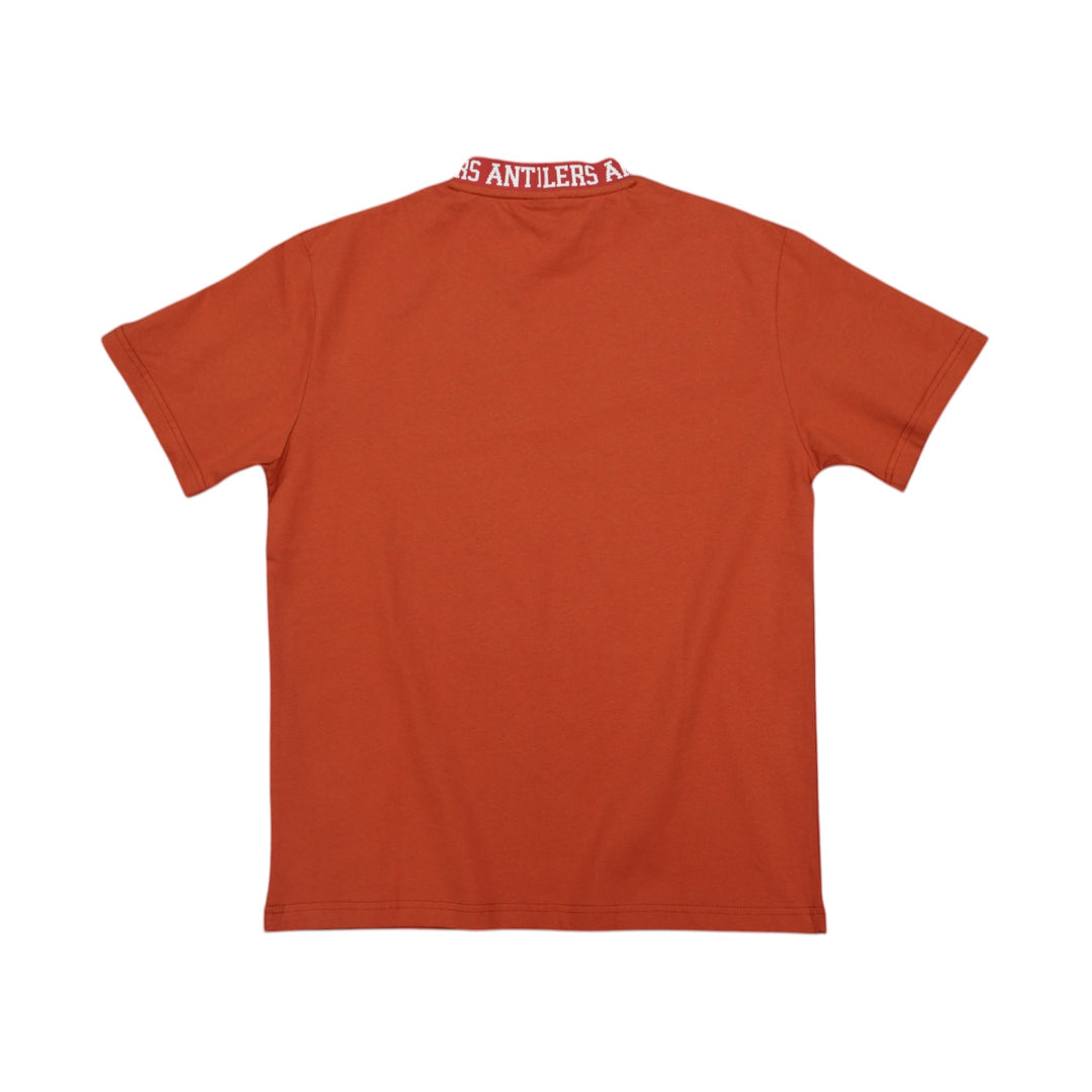 ジャガードネックTシャツ（エンブレム）レッド – 鹿島