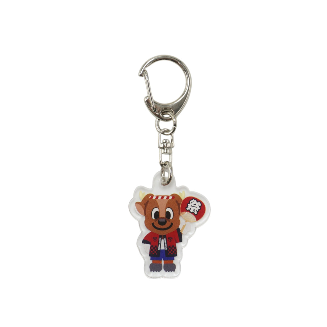 G② あるじゃん AGF 装飾 ビーズ 鹿角 × 本革 キーフック キーホルダー G② あるじゃん AGF 装飾 ビーズ 鹿角 × 本革 キーフック