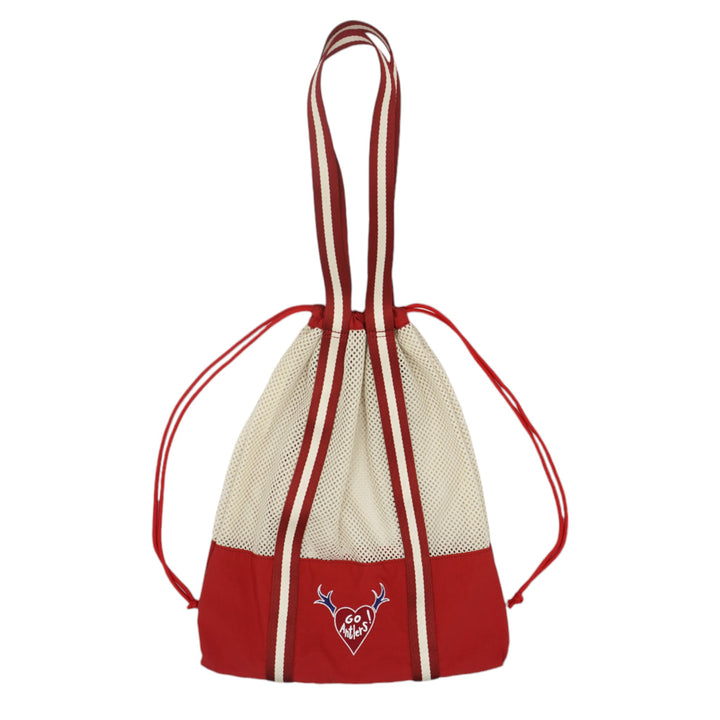 tsuno heart メッシュトート巾着バッグ（RED） – 鹿島