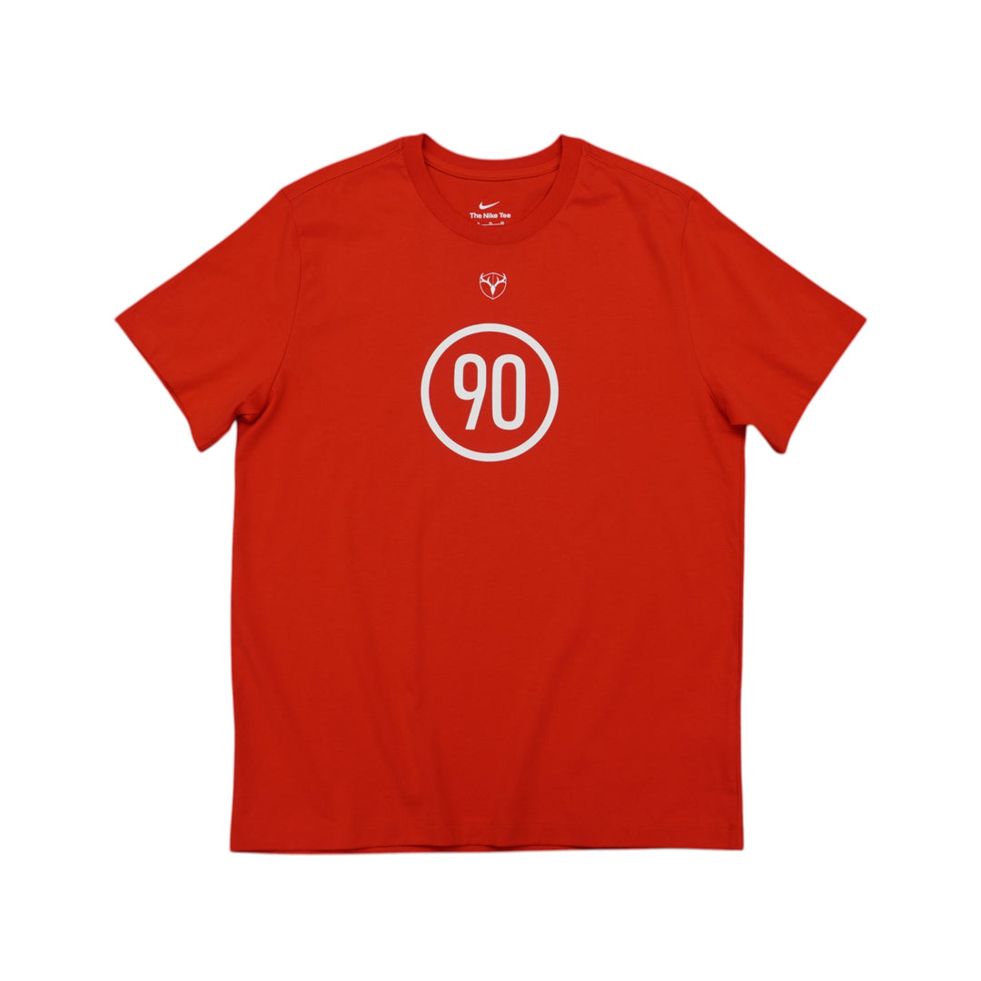 25NIKEトータル90 2 S/S Tシャツ（ユニバーシティレッド