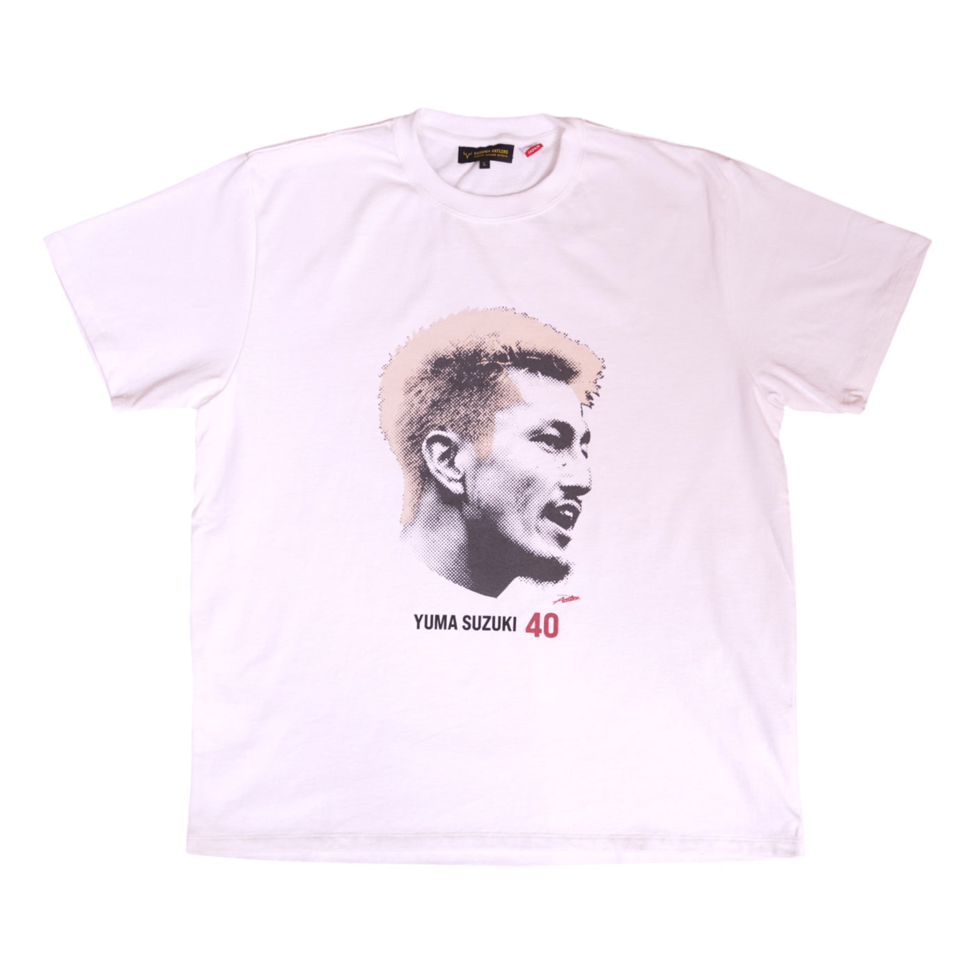 【オンライン限定】鈴木優磨選手フェイスプリントＴシャツ（WHITE）