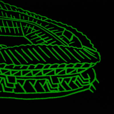 Glow in the dark stadium TEE（BLACK）