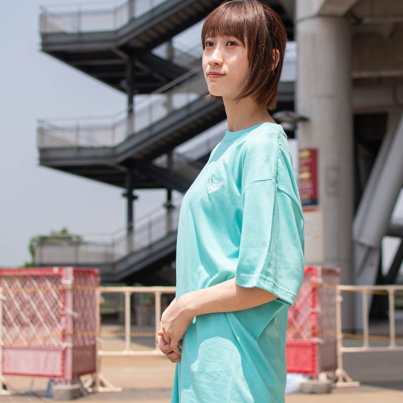 "tsuno" heart　Tシャツ（MINT GREEN）