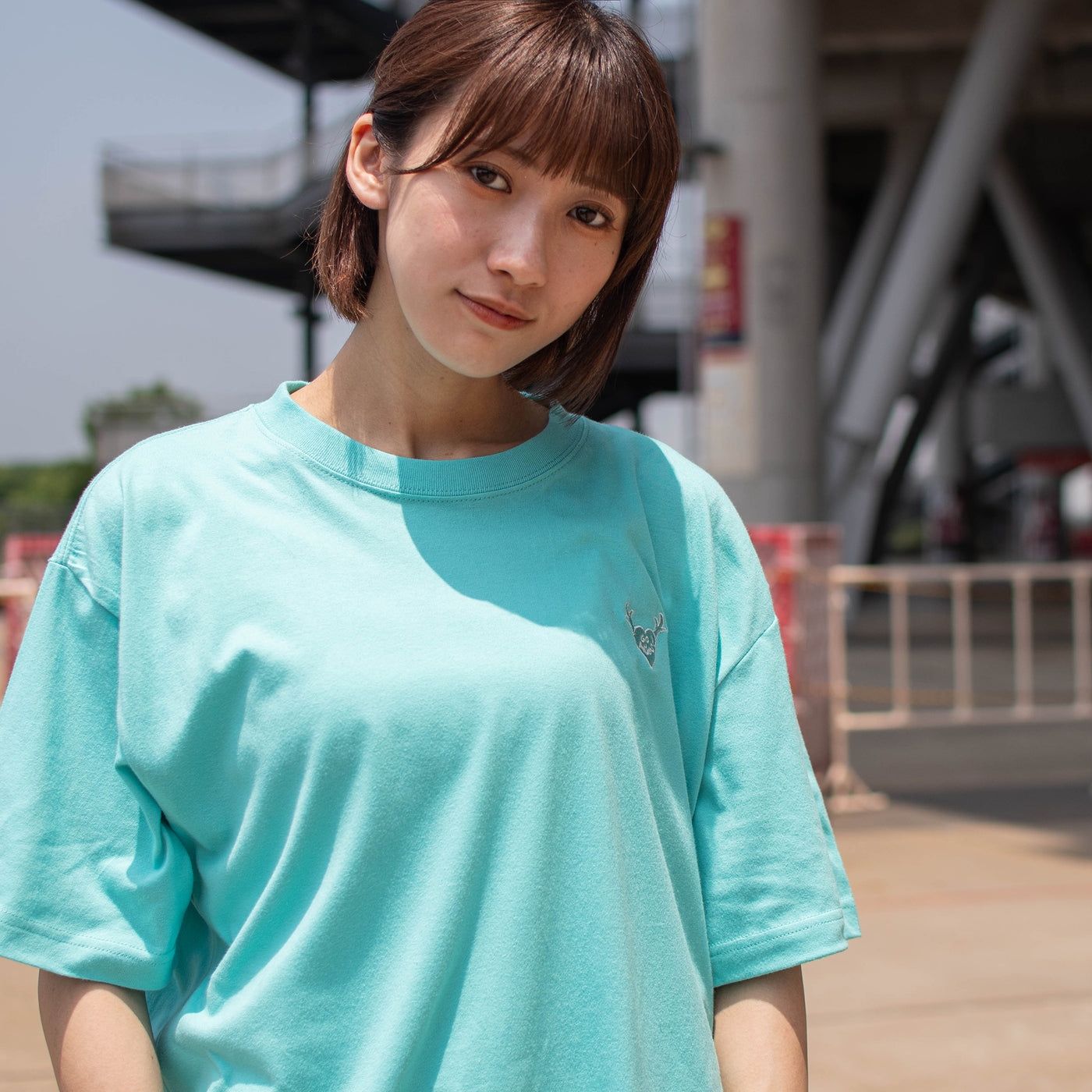 "tsuno" heart　Tシャツ（MINT GREEN）