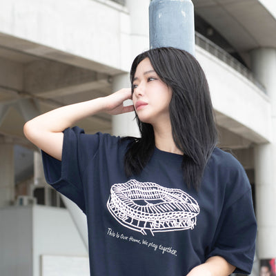 Glow in the dark stadium TEE（NAVY）
