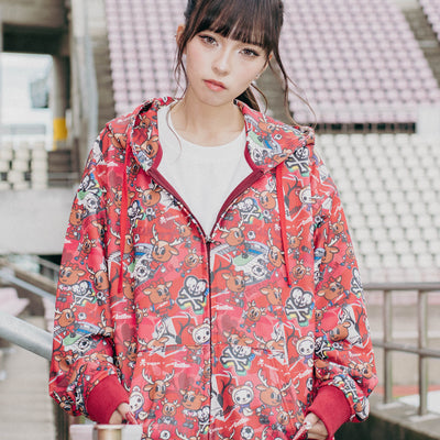 tokidoki × Antlers 総柄スウェットフルジップパーカー