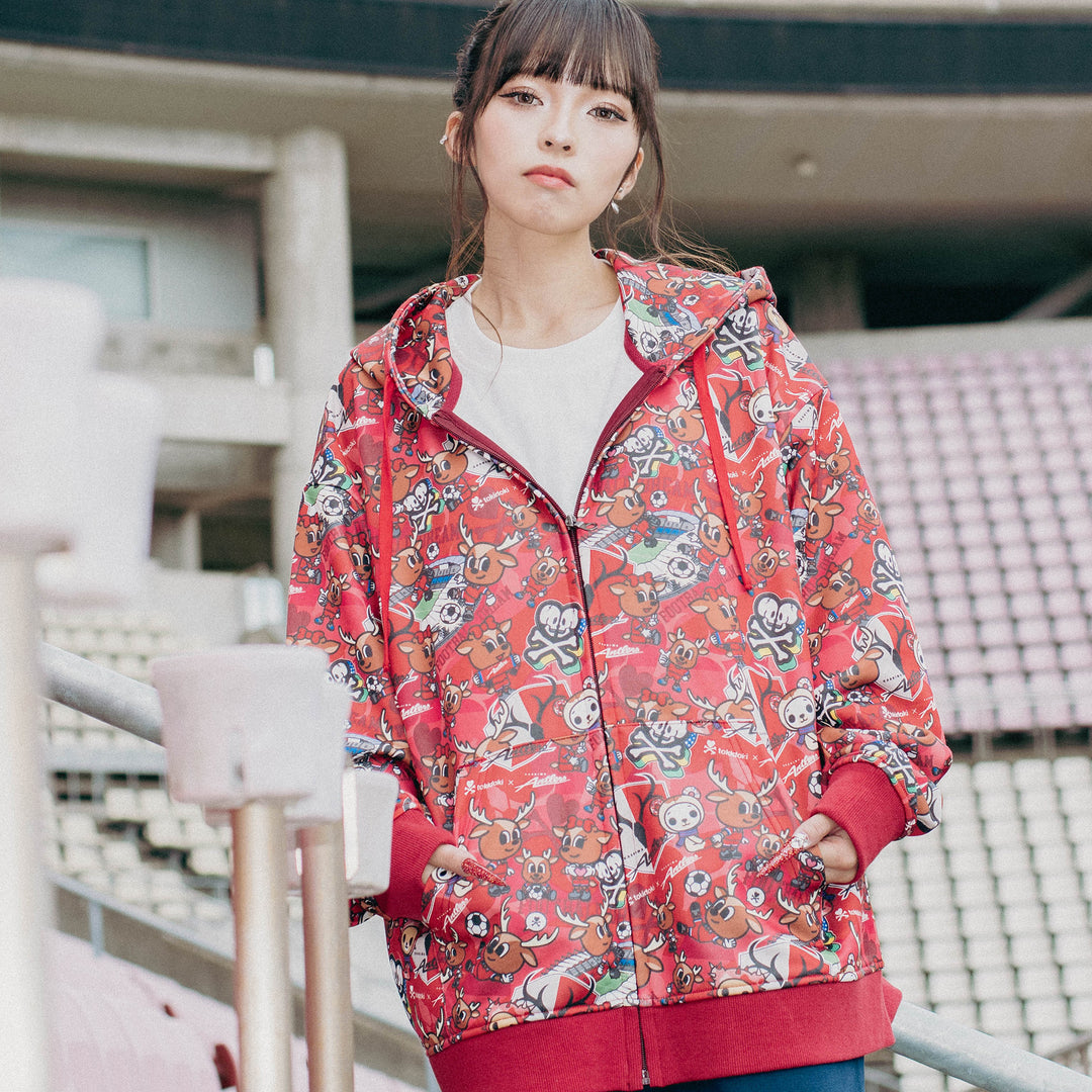 tokidoki × Antlers 総柄スウェットフルジップパーカー – 鹿島
