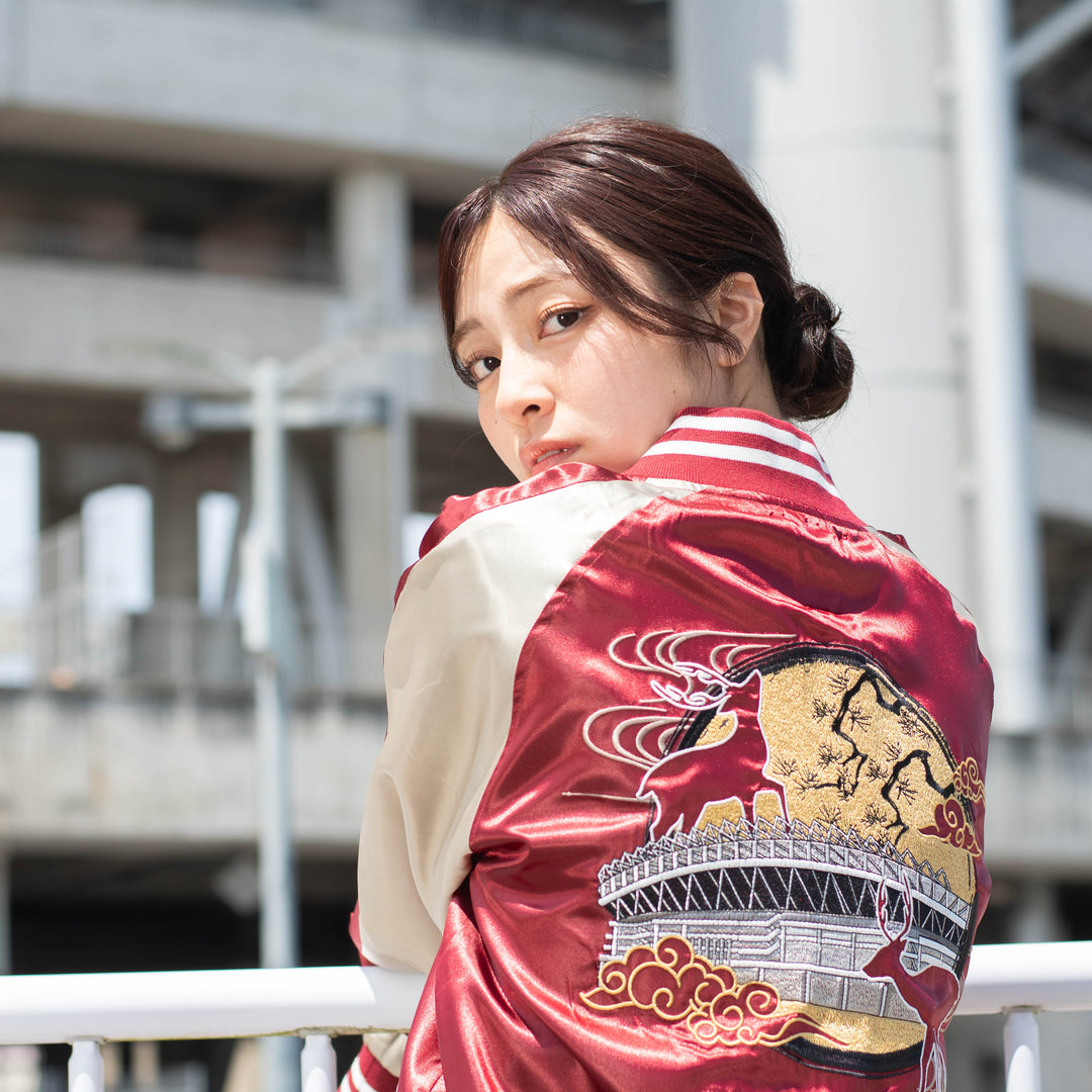 スカジャン（レッド×ゴールド）【受注】 – 鹿島アントラーズFC - 公式